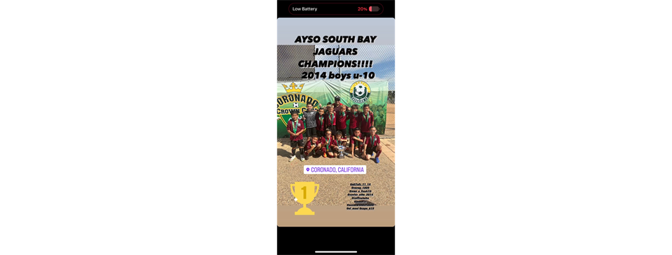 South Bay Jaguars Coronado Cup Champions!